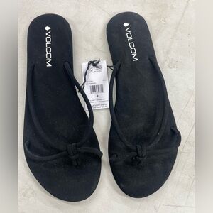 Volcom sandals. Black.